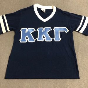 Kappa Kappa Gamma letters shirt V neck